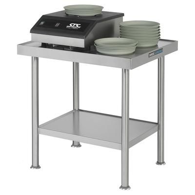 Dinex DXPICTABLE 30" x 24" Stationary Equipment Stand for Power-Therm Induction Charger, Undershelf, Stainless Steel