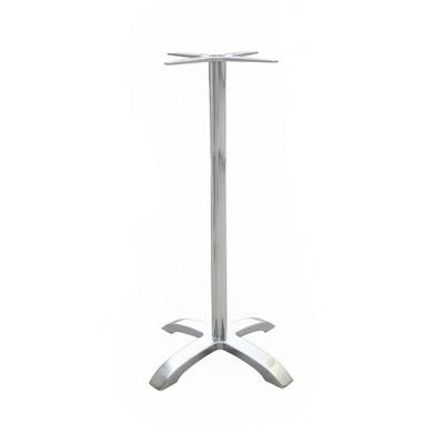 emu A1364 (03) Bar Height Table Base w/ 5 Cross Base & 26x26" Spread, Cast Aluminum, Silver