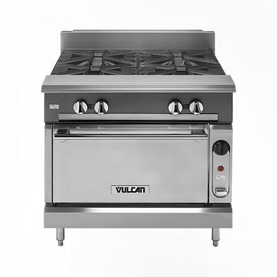 Vulcan V236HC NG 36" Commercial Gas Range w/ 2 Hot Tops & Convection Oven, Natural Gas, Stainless Steel, Gas Type: NG