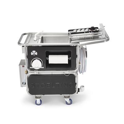 Stoelting CIPCART-3F3 Companion Cart 3 Cleaning Cart w/ Hydra Rinse System & 50 ft Hose, Mixer Unit, Gray