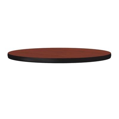 Correll CT24R-21-09 24" Round Cafe Breakroom Table Top, 1 1/4" High Pressure, Cherry, Red, 1.25 in