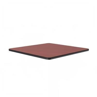 Correll CT30S-21-09 30" Square Cafe Breakroom Table Top, 1 1/4" High Pressure, Cherry, Red, 1.25 in