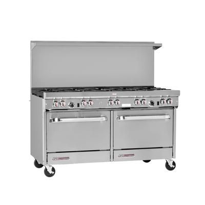 Southbend S60AA-4TL LP 60" 2 Burner Commercial Gas Range w/ Griddle & 2 Convection Ovens, Liquid Propane, Stainless Steel, Gas Type: LP, 115 V