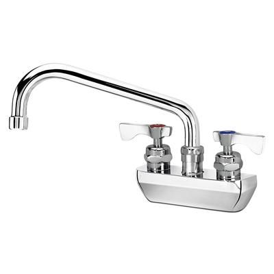 Krowne 14-408L-L-E4 Wall Mount Faucet w/ 8" Swing Spout & Lever Handles - 4" Centers, 1.5 GPM