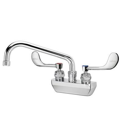 Krowne 14-408L-W-E6 Wall Mount Faucet w/ 8" Swing Spout & VR Wrist Action Handles - 4" Centers, 2.2 GPM