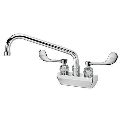 Krowne 14-410L-W-E4 Wall Mount Faucet w/ 10" Swing Spout & VR Wrist Action Handles - 4" Centers, 1.5 GPM