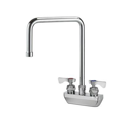 Krowne 14-432L-L-E6 Wall Mount Faucet w/ 8 1/2" Double Bend Spout & Lever Handles - 4" Centers, 2.2 GPM