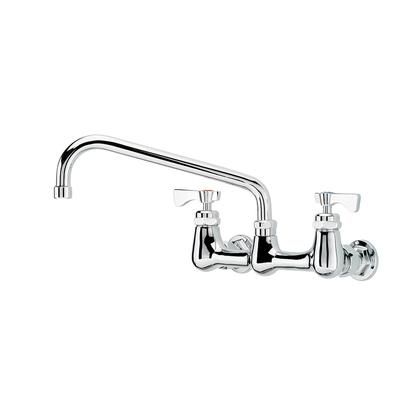 Krowne 14-810L-L-F2 Wall Mount Faucet w/ 10" Swing Spout & Lever Handles - 8" Centers, 1.5 GPM