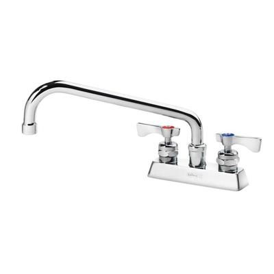 Krowne 15-310L-L-F1 Deck Mount Faucet w/ 10" Swing Spout & Lever Handles - 4" Centers, 0.5 GPM