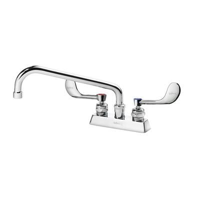 Krowne 15-310L-W-G2 Deck Mount Faucet w/ 10" Swing Spout & VR Wrist Action Handles - 4" Centers, 0.5 GPM