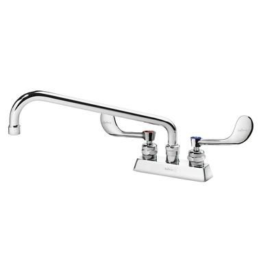 Krowne 15-312L-W-E3 Deck Mount Faucet w/ 12" Swing Spout & VR Wrist Action Handles - 4" Centers, 1.0 GPM