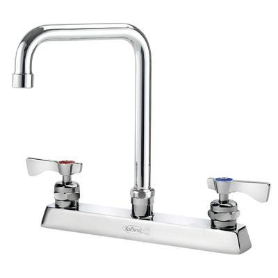 Krowne 15-531L-L-E3 Deck Mount Faucet w/ 6" Double Bend Spout & Lever Handles - 8" Centers, 1.0 GPM