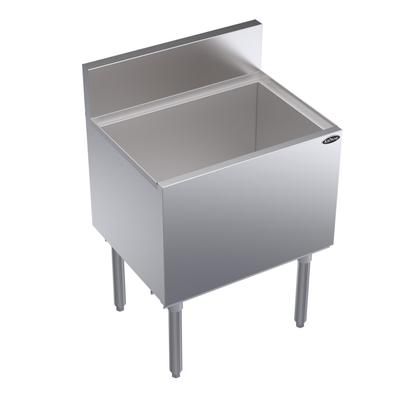 Krowne KR19-24DP 24" Royal Series Cocktail Station w/ 97 lb Ice Bin, Stainless Steel