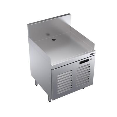 Krowne KR24-PC24 24"W Cash Register Stand w/ Stainless Top, 26"H, Silver
