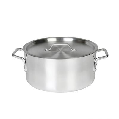 Thunder Group ALSKBP001 8 qt Aluminum Braising Pot, Silver