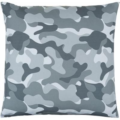Lumen 22" Square Modern Gray/Light Silver/Medium Gray/Slate Blue/Silver Gray/Metallic Silver/Charcoal/Ash/Dove Gray/Cloud White Throw Pillow - Boutique Rugs