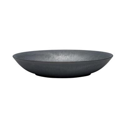 Libbey 109701 10 1/4" Round Ignea Deep Coupe Plate - Porcelain, Dark Matte, Stoneware, Black