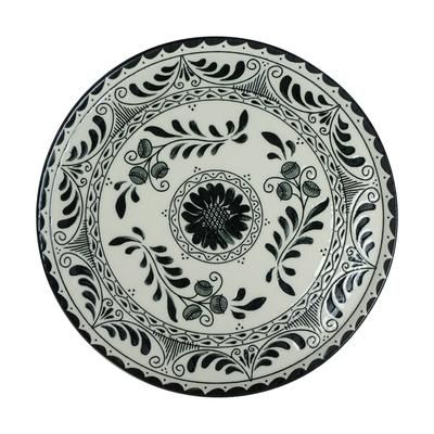 Steelite A101P800 13" Round Plate - China, Talavera Black, Vitrified China, Talavera Motiva Black