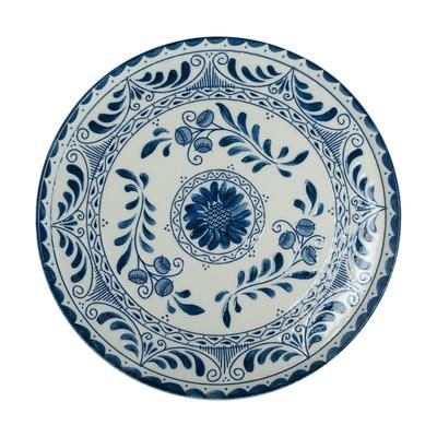 Steelite A102P800 13" Round Plate - China, Talavera Blue, Vitrified China, Talavera Motiva Blue