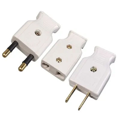 10A 16A US EU Assemble Wiring Plug Adapter European America 2Pole Power Cord Connector Female Male Electrical Rewire Socket Plug