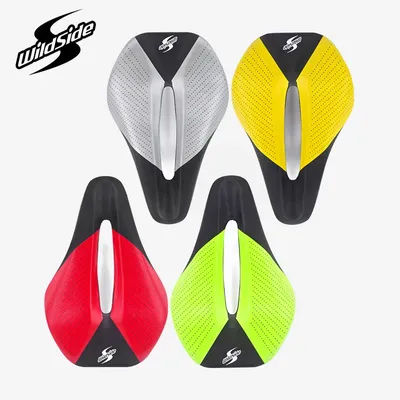 Wildside Bicycle Triathlon Saddle Comfortable Racing Road TimeTrial TT Saddles Men Women Split Nose Cycling Soft Bike Seat Part