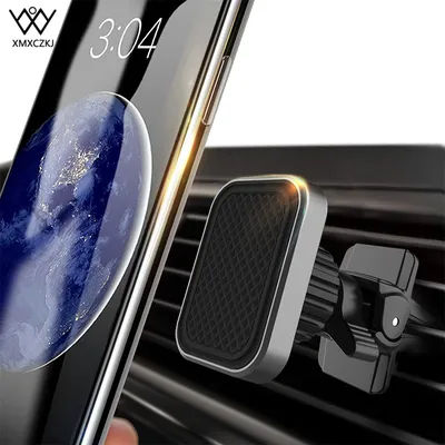 Universal Car Phone Holder Magnetic Air Vent Magnet Mobile Phone Car Holder 360 Rotating Anti-slip Bracket Car Mount Holder