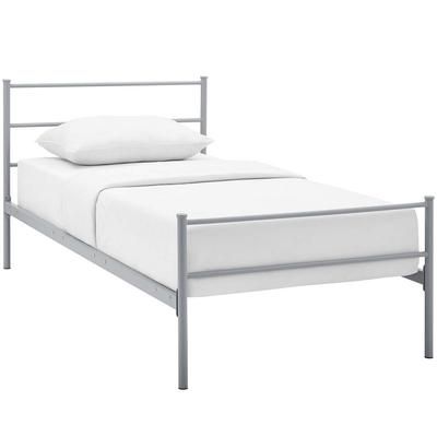 Alina Twin Platform Bed Frame - East End Imports MOD-5551-GRY-SET