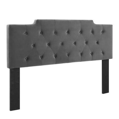 Juliet Tufted Twin Performance Velvet Headboard - East End Imports MOD-6184-CHA