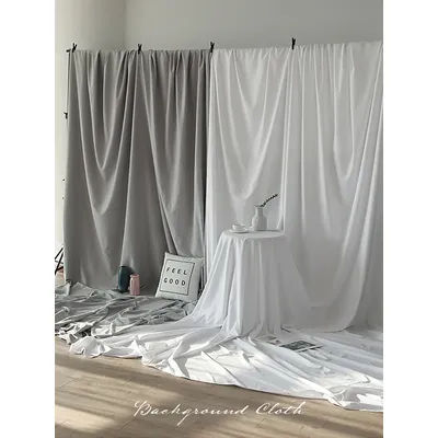 Thicken 95g/m2 Photography Backdrops Cloth White Grey Background Screen Life Photoshoot Fotos Live