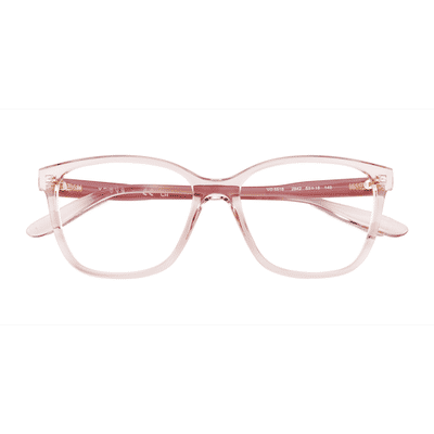Female s square Transparent Pink Plastic Prescription eyeglasses - Eyebuydirect s Vogue Eyewear VO5518