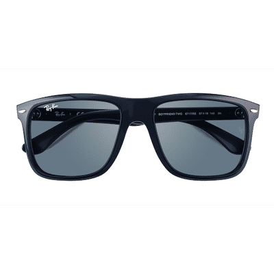Unisex s square Blue Plastic Prescription sunglasses - Eyebuydirect s Ray-Ban RB4547 Boyfriend Two