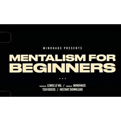 2023 Mentalism for Beginners by Lewis Le Val - Magic Tricks