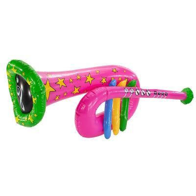 Tuba gonflable, rose/vert