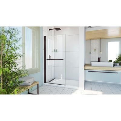 Dreamline DreamLine Aqua-Q Swing 34 inch W x 72 inch H Frameless Swing Shower Door in Oil Rubbed Bronze SD-373472Q-06