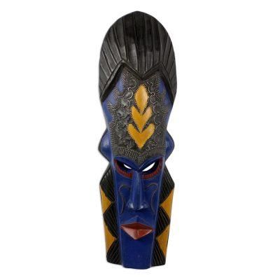 'Royal Identification' - Handmade African Wood Mask