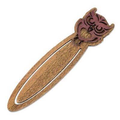 Wisdom of the Owl,'Handcrafted Recycled Teak Wise Owl Theme Bookmark'