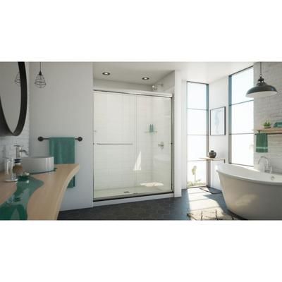 Dreamline DreamLine Alliance Pro ML 56 - 60 inch W x 74 1/2 inch H Semi-Frameless Bypass Shower Door in Brushed Nickel SDAM60W740VXX04