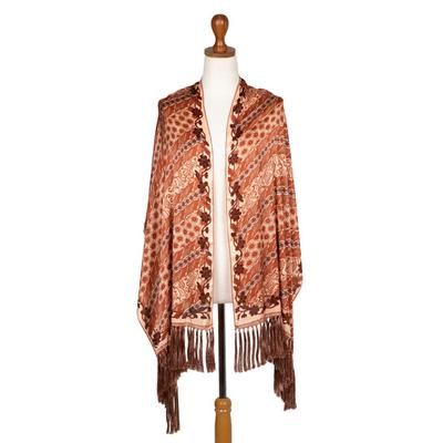 Lengko Scarlet,'Hand Crafted Red Batik Silk Shawl and Gift Box'