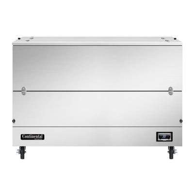 Continental MC5NSSDCW Milk Cooler w/ Dual Top & Side Access - 1024 Half Pint Carton Capacity, 115v, Cold Wall Cooling, Stainless Steel