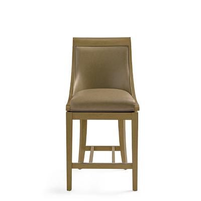 Avondale Swivel Bar & Counter Stool - Counter Height (26" Seat), Harvest, Bonded Leather, Harvest/ Pebble/Counter Height - Grandin Road