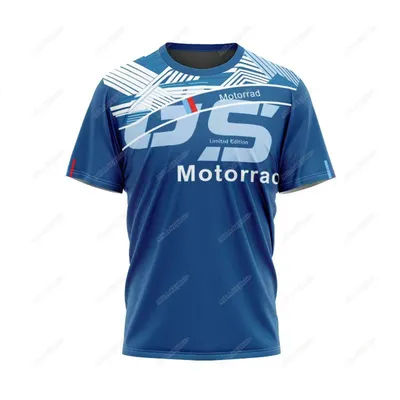 T-shirt moto Motorrad For BMW R1200 R1250 GS ADVENTURE uomo Superbike Motorsport Team maglie blu