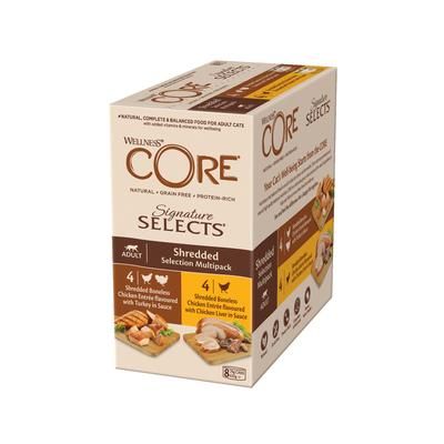 24x79g Shredded Selection Signature Selects Adult Wellness Core Wet Cat Food