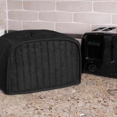 4-Slice Toaster Cover by BrylaneHome in Black