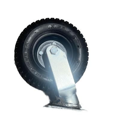 CSL P2599-10-8PS 8" Swivel Pneumatic Caster, Stainless Steel, Black