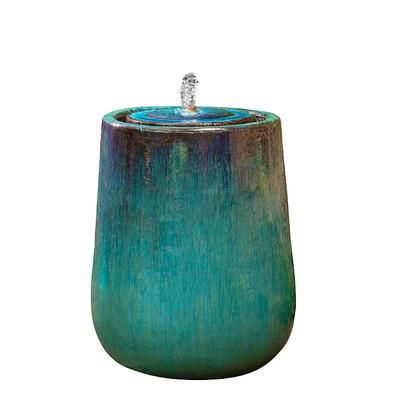 Daralis Glaze Fountain - Blue - Frontgate