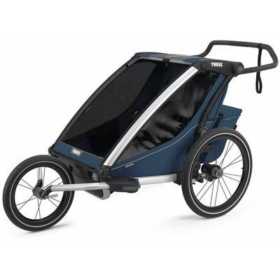 Thule Chariot Cross 2 Multisport Trailer Stroller Summer Bundle - Majolica Blue