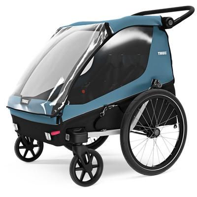 Thule Courier Bicycle Trailer + Stroller - Aegean Blue