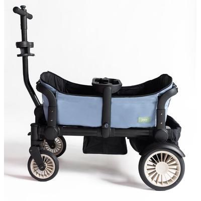 Joey (2 Seater) Stroller Wagon with 2 Canopies - Blue