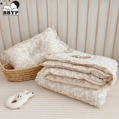 Couverture en mousseline à imprimé rose camélia pour bébé, couette pour l'été, couette florale pour bébé, housse de sieste, courtepointes de literie