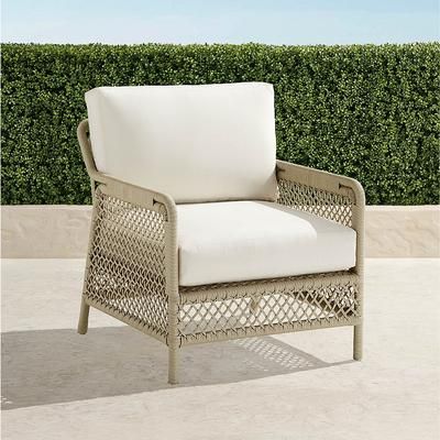 Atwood Lounge Chair - Resort Stripe Cobalt, Standard - Frontgate
